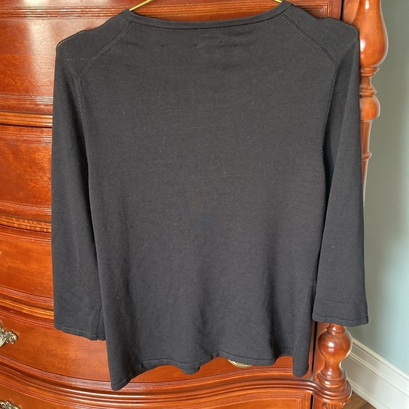 I.N.C. Dark Navy 3/4 Sleeve Cardigan - Picture 2 of 4